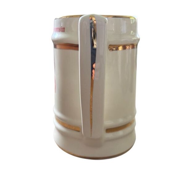 University Of Wisconsin Badgers Heavy Ceramic Stein Mug - Picture 2 of 7